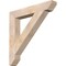 Ekena Millwork Traditional Slat Smooth Bracket, Douglas Fir, 5 1/2"W x 38"D x 38"H BKT06X38X38TRA06SDF - alternate 1